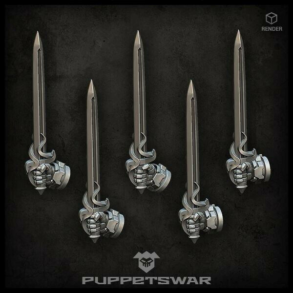 Puppets War Rapier Swords (right) New - Tistaminis