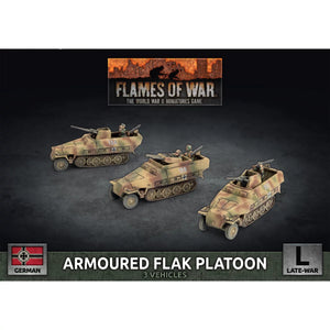 Flames of War	Armoured Flak Platoon (3x Plastic) July 9th Pre-Order - Tistaminis