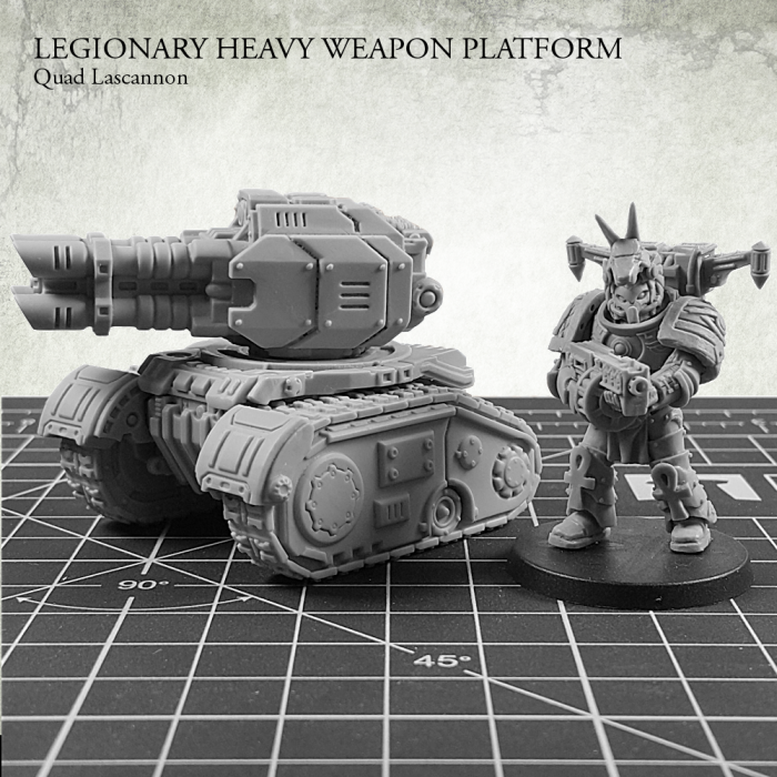 Kromlech Legionary Heavy Weapon Platform: Quad Lascannon New - TISTA MINIS