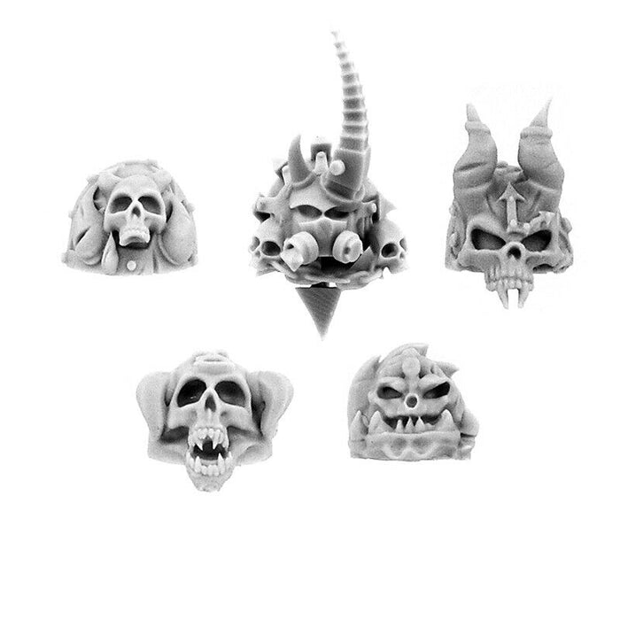 Wargames Exclusives - CHAOS SHOULDER PADS OF BLOOD RAGE (5U) New - TISTA MINIS