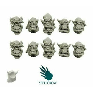 Spellcrow Orcs Freebooters Heads (ver. 2) - SPCB5106 - TISTA MINIS