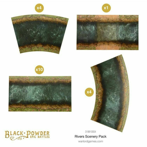 Black Powder & Epic Battles - Rivers Scenery Pack New - Tistaminis