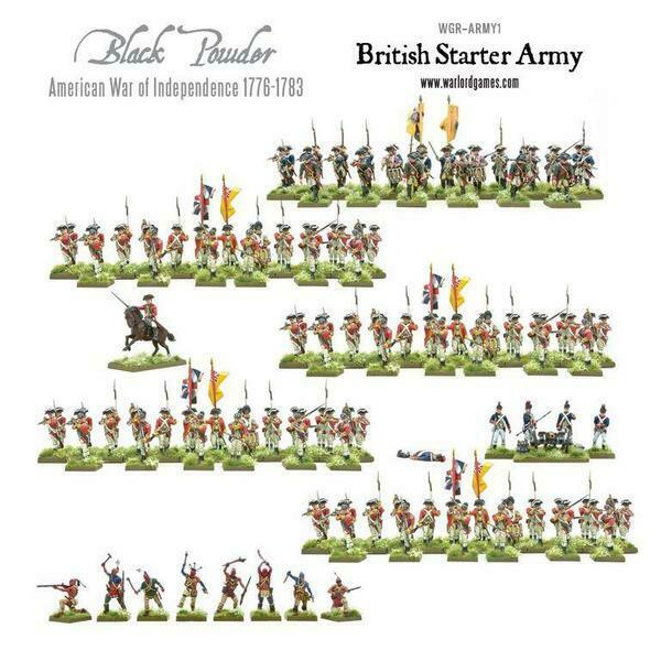 Black Powder American War of Independence British Army Starter Set New - TISTA MINIS