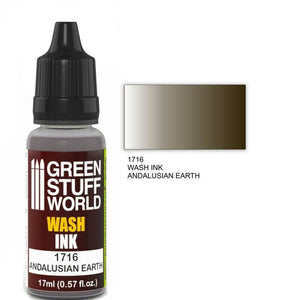 Green Stuff World Inks Wash Ink ANDALUSIAN EARTH - Tistaminis