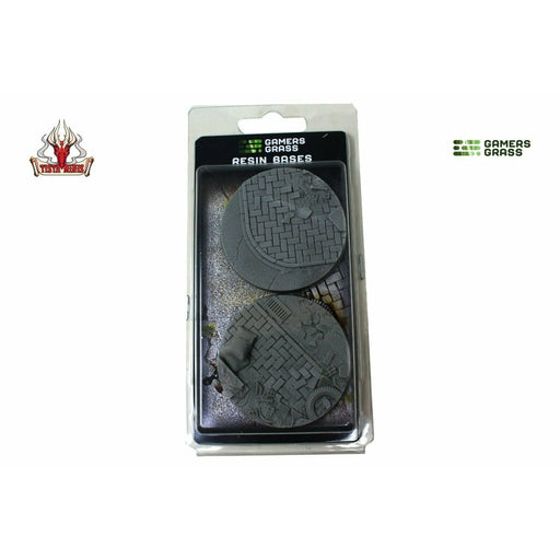 Gamers Grass Urban Warfare Resin Bases Round 60mm (x2) New - TISTA MINIS