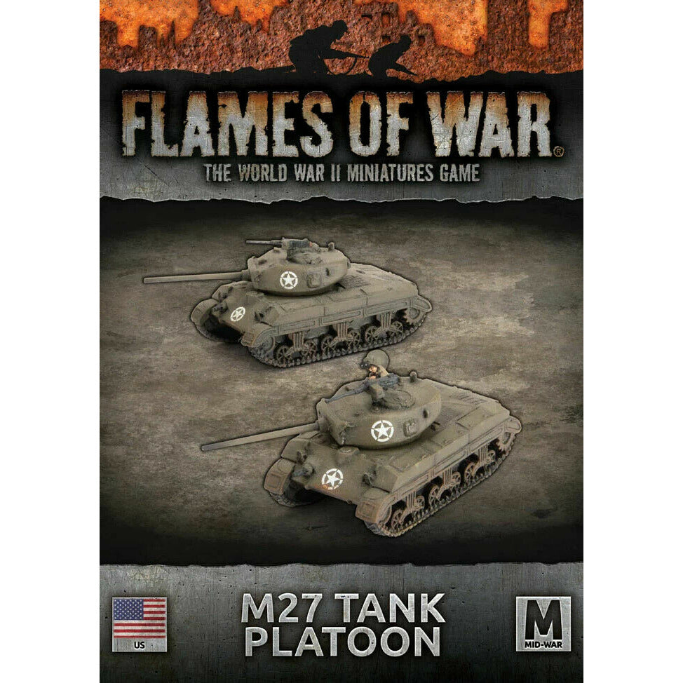 Flames of War American M27 (76mm) Tanks (x2) New - Tistaminis