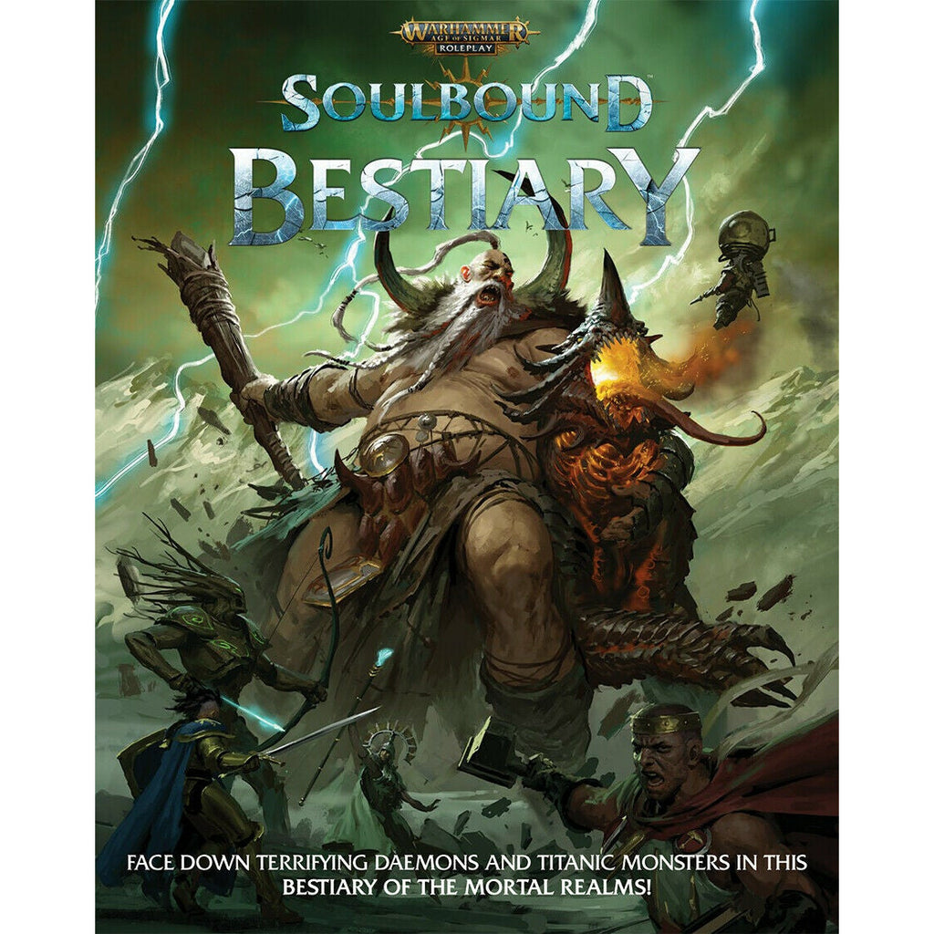 WARHAMMER AGE OF SIGMAR RPG SOULBOUND BESTIARY HC New - Tistaminis