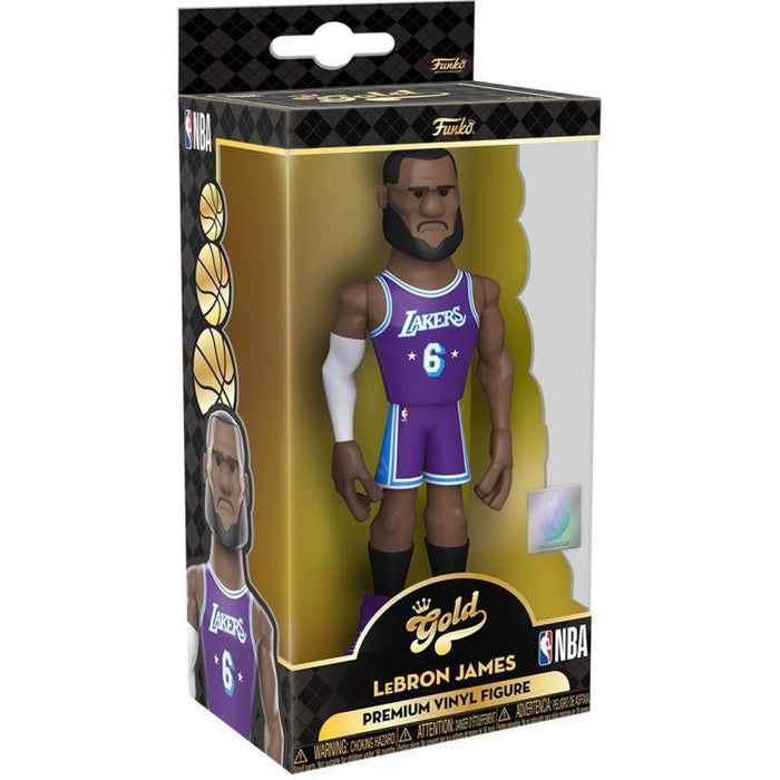 Funko Pop! GOLD 5" NBA LEBRON JAMES LAKERS (CITY UNIFORM) New - Tistaminis