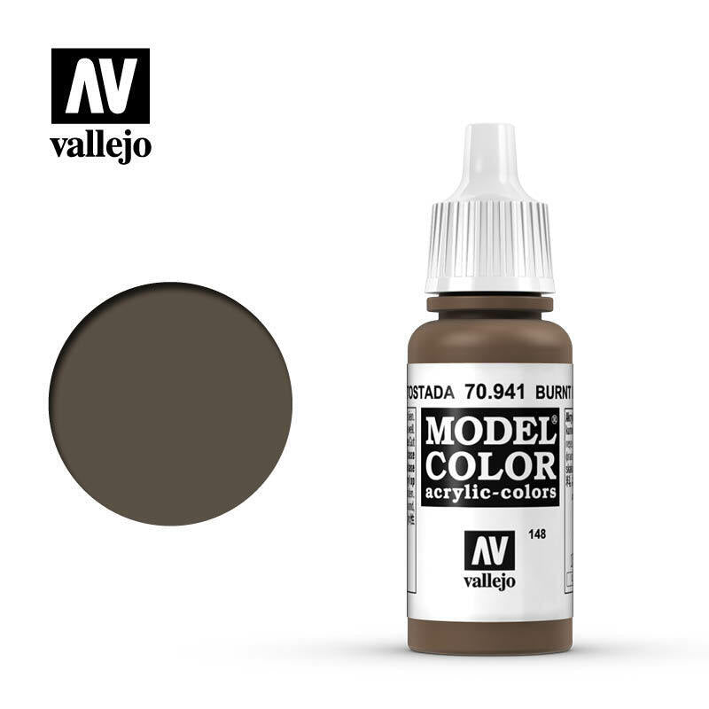 Vallejo Model Colour Paint Burnt Umber (70.941) - Tistaminis