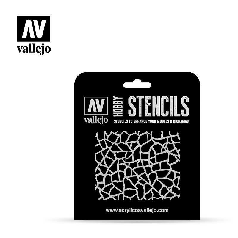 Vallejo GIRAFFE CAMO WWII (1/32) Airbrush Stencil - TISTA MINIS