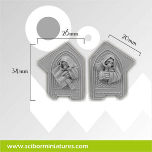 Scibor Miniatures Decorated Plates set2 New - TISTA MINIS