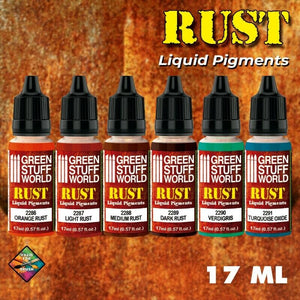 Green Stuff World Liquid Pigments Set - Rust New - TISTA MINIS
