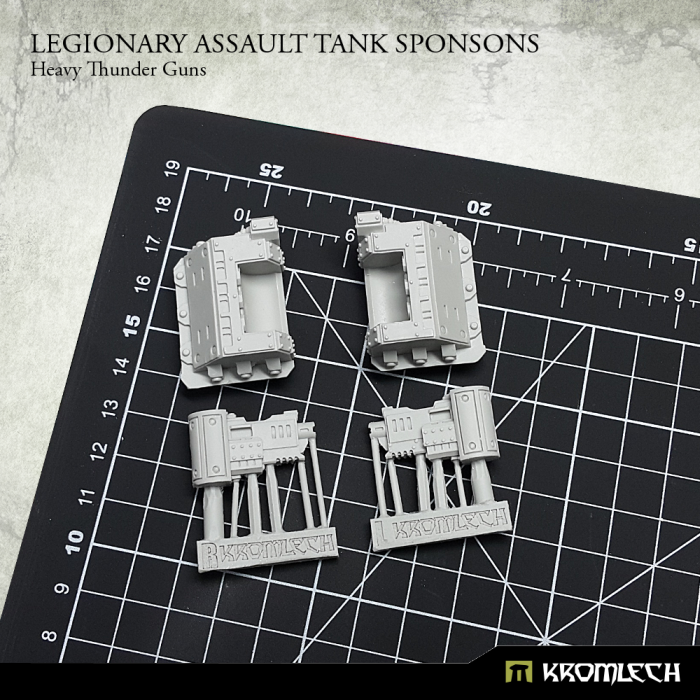 Kromlech Legionary Assault Tank Sponsons: Heavy Thunder Guns - TISTA MINIS