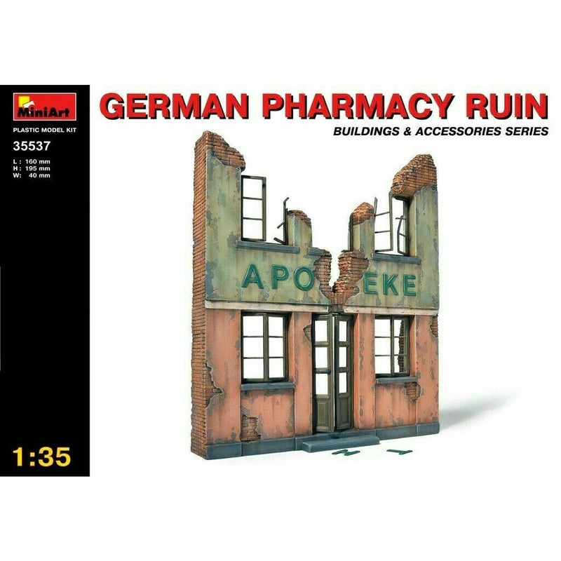 MiniArt German Pharmacy Ruin (1/35) New - TISTA MINIS