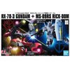 Bandai Gundam HGUC 1/144 G-3 Gundam VS Char's Rick Dom Set New - Tistaminis