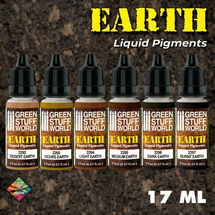 Green Stuff World Liquid Pigments Set - Earth New - TISTA MINIS