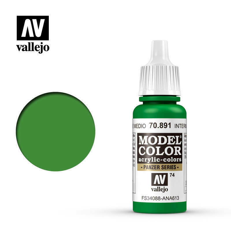 Vallejo Model Colour Paint Intermediate Green (70.891) - Tistaminis