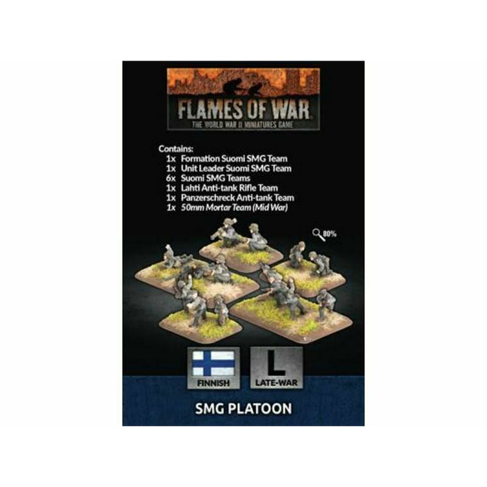 Flames of War Finnish SMG Platoon (x40 Figs) June 12 Pre-Order - Tistaminis