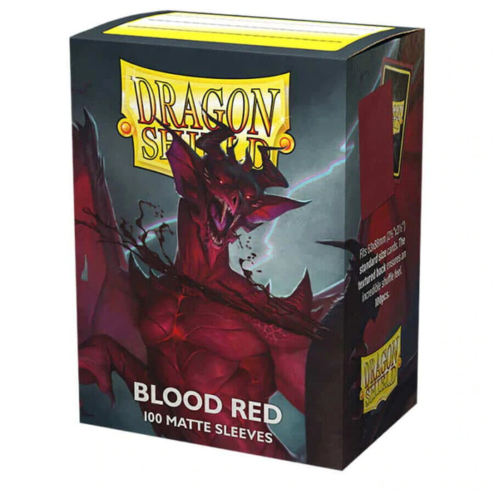 Sleeves: Dragon Shield Matte: Blood Red 100 Count New - Tistaminis