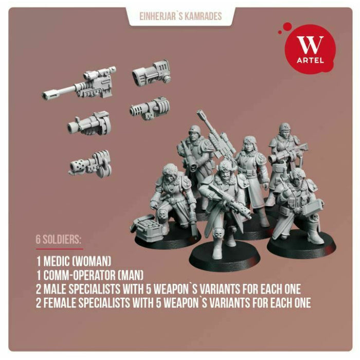 Artel Miniatures - Einherjar`s Kamrades Specialists Team New - TISTA MINIS