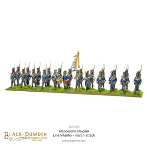 Black Powder Epic Battles Napoleonic Belgian Line Infantry (march attack) New - Tistaminis