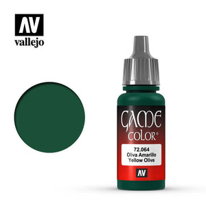 Vallejo Game Colour Paint Game Color Yellow Olive (72.064) - Tistaminis