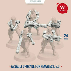 Artel Miniatures - L.E.U. Assault Upgrade Kit for Females New - TISTA MINIS