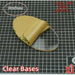 Tabletop Miniatures Clear Acrylic Bases - Oval 75x42mm New - TISTA MINIS