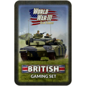 WW3: Team Yankee British Gaming Set (x20 Tokens, x2 Objectives, x16 Dice) New - TISTA MINIS