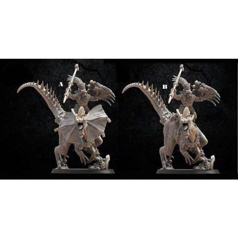 Lost Kingdoms	Ezocamtl General on Dilophosaurus - 3D Printed - Tistaminis