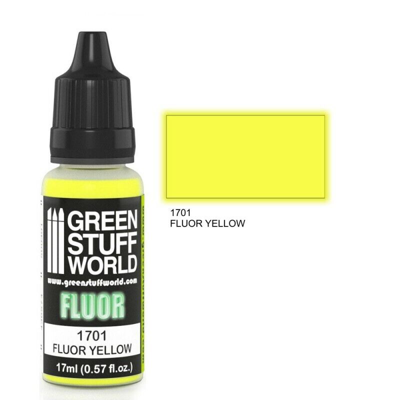 Green Stuff World Fluor Fluor Paint YELLOW - Tistaminis