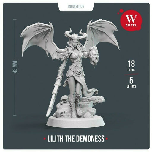 Artel Miniatures - Lilith the Demoness 28mm New - TISTA MINIS