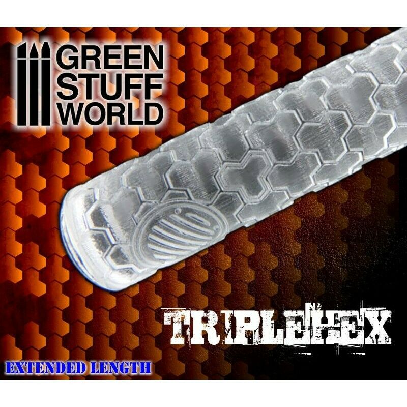 Green Stuff World Rolling Pin TripleHex New - TISTA MINIS