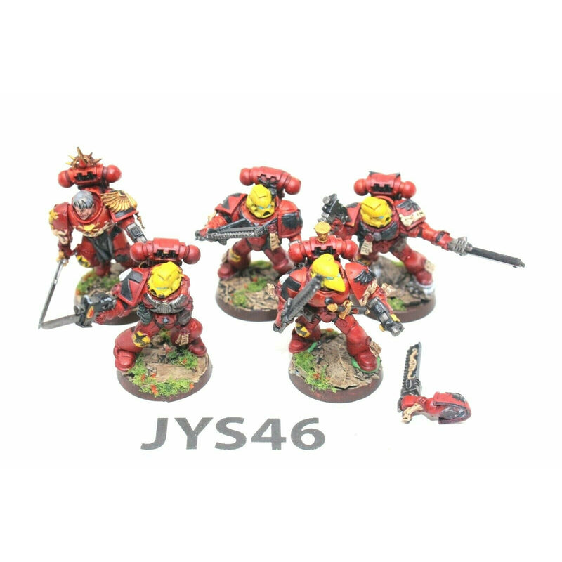 Warhammer Space Marines Blood Angels Assault Marines On Foot - JYS46 - TISTA MINIS