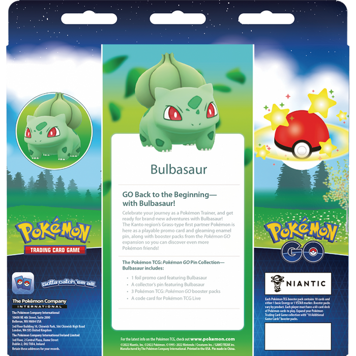 Pokemon GO Pin Collection - Bulbasaur New - Tistaminis