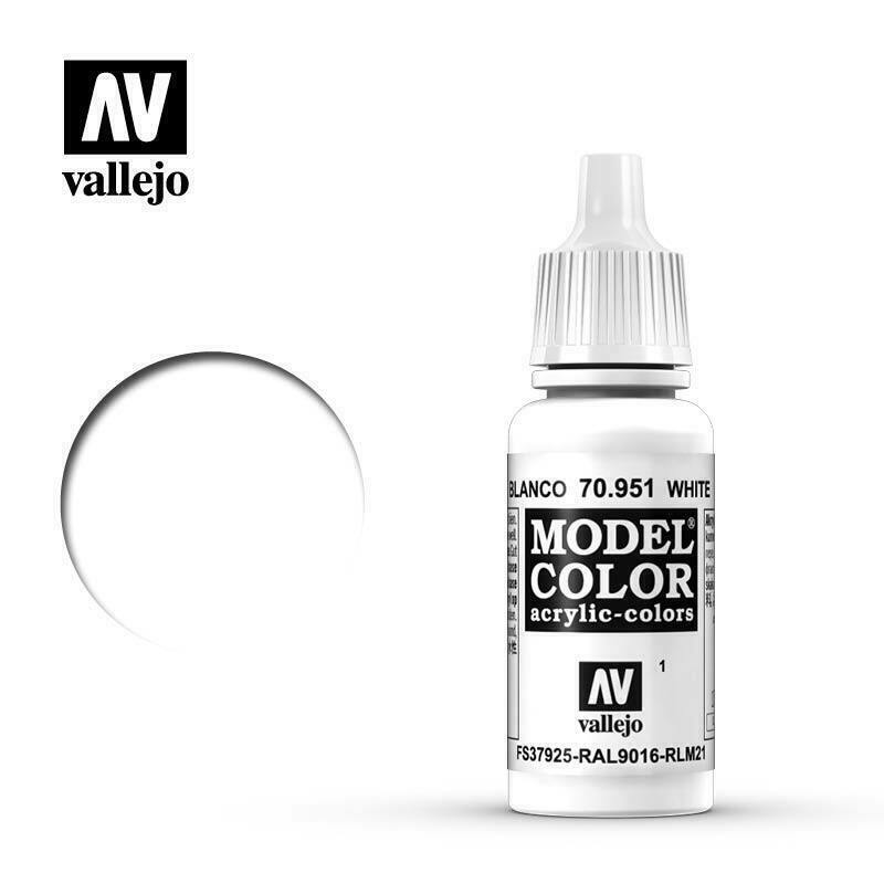 Vallejo Model Colour Paint White (70.951) - Tistaminis