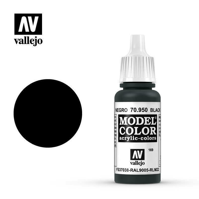 Vallejo Model Colour Paint Black (70.950) - Tistaminis