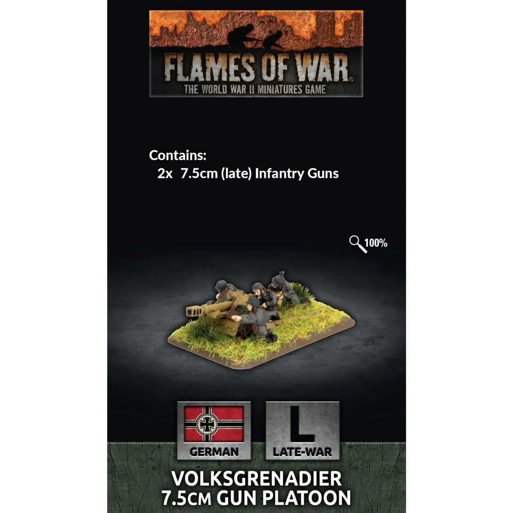 Flames of War	Volksgrenadier 7.5cm Gun Platoon June 25th Pre-Order - Tistaminis