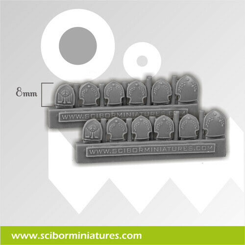 Scibor Miniatures Small Decorated Shields New - TISTA MINIS