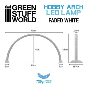 Green Stuff World Hobby Arch LED Lamp - Faded White New - Tistaminis