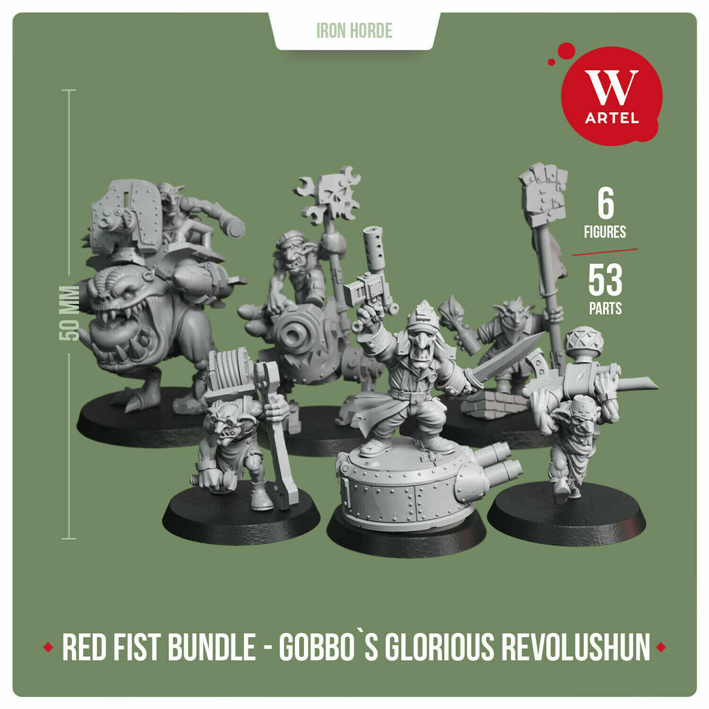 Artel Miniatures - Red Fist Bundle - Gobbo`s Glorious Revolushun New - TISTA MINIS
