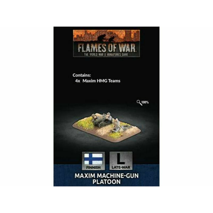 Flames of War Finnish Maxim MG Platoon (x4) June 12 Pre-Order - Tistaminis