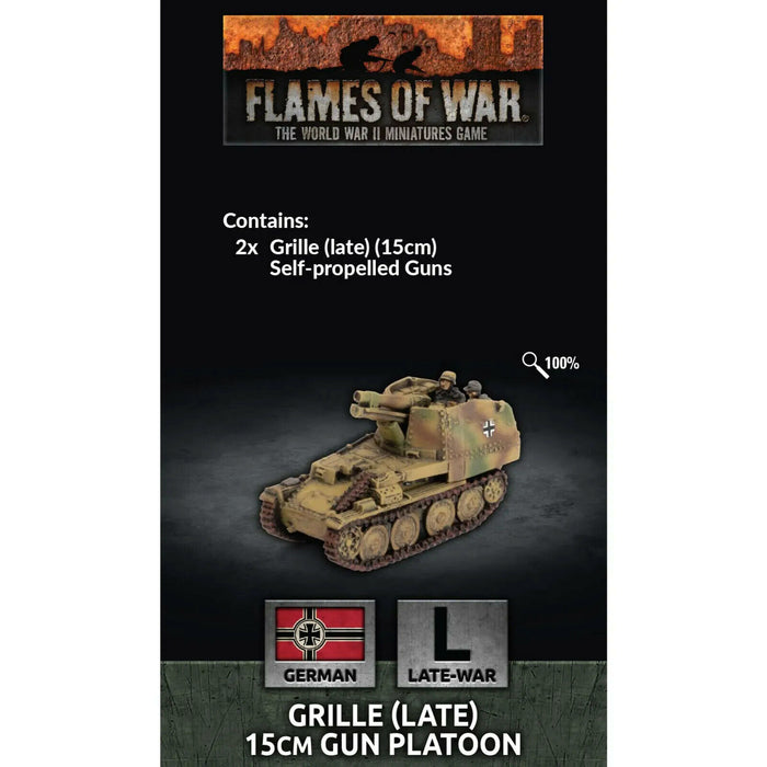 Flames of War	Late Grille Platoon (2x) July 23 Pre-Order - Tistaminis