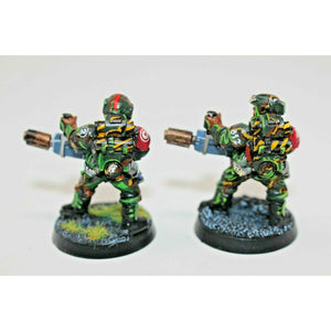 Warhammer Imperial Guard Cadians With Melta Guns Well Painted Metal - JYS8 | TISTAMINIS