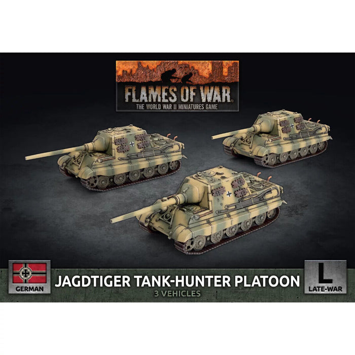 Flames of War	Jagdtiger Platoon (3x Plastic)	July 9th Pre-Order - Tistaminis