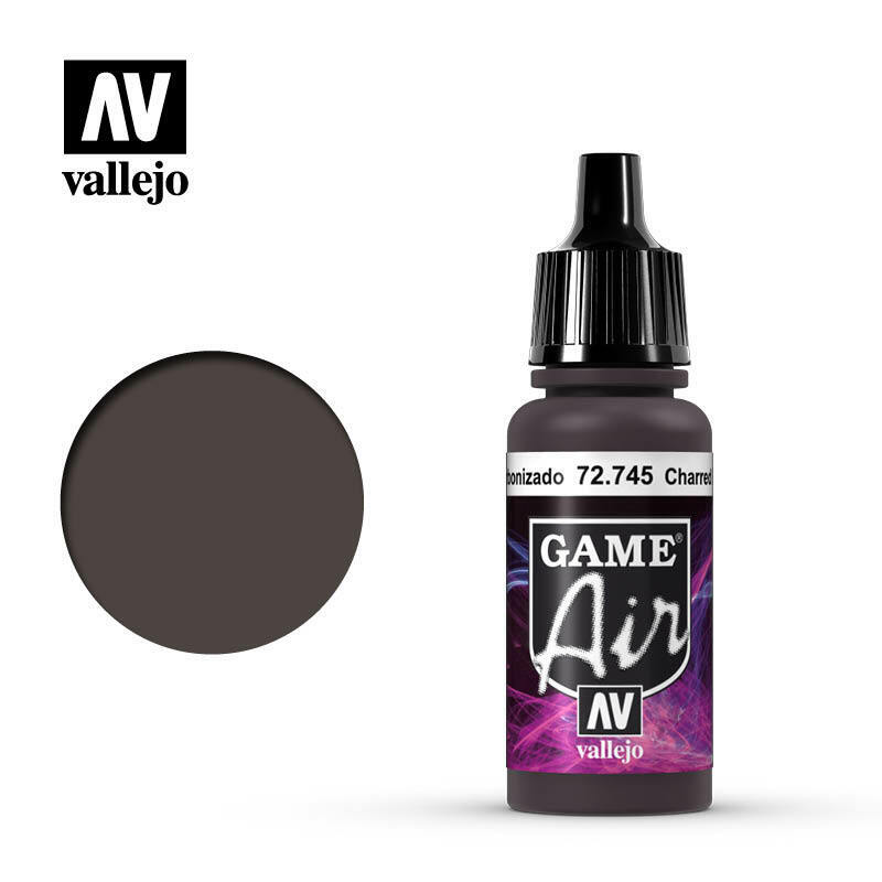 Vallejo Game Colour Paint Game Air Charred Brown (72.745) - Tistaminis