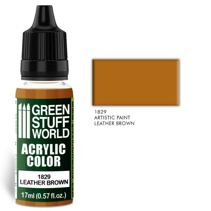 Green Stuff World Acrylic Color Leather Brown - Tistaminis