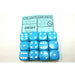 Chessex Dice 16mm D6 (12 Dice) Opaque Light Blue / White CHX25616 | TISTAMINIS