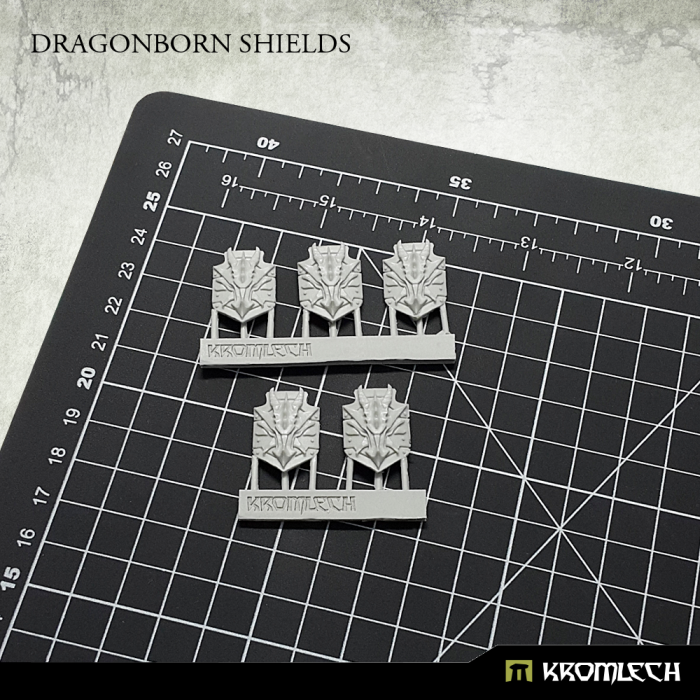 Kromlech Dragonborn Shields (5) New - TISTA MINIS