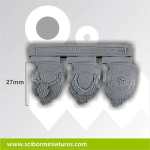 Scibor Miniatures Demon Big Shields (3) New - TISTA MINIS